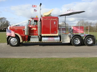 Side view of truck
