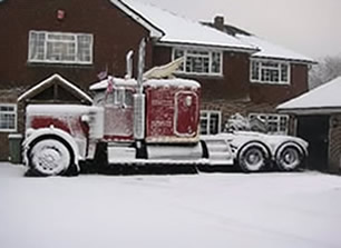 Truck in the Snow