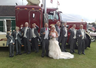 Truck with Bridal Party