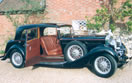 Vintage wedding car