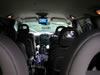 Inside view looking forward from rear seat