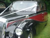 Close-up view of front corner of car